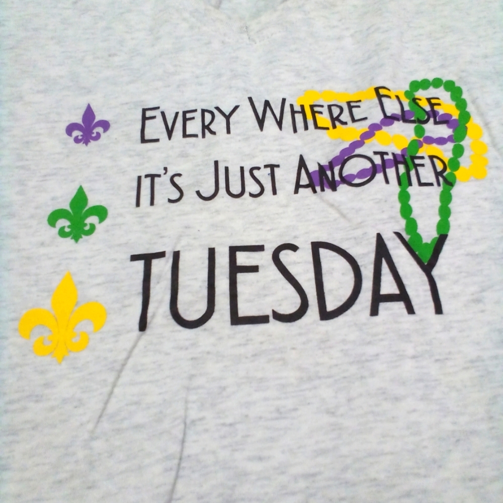 Mardi gras Royal Standard extra large t-shirt